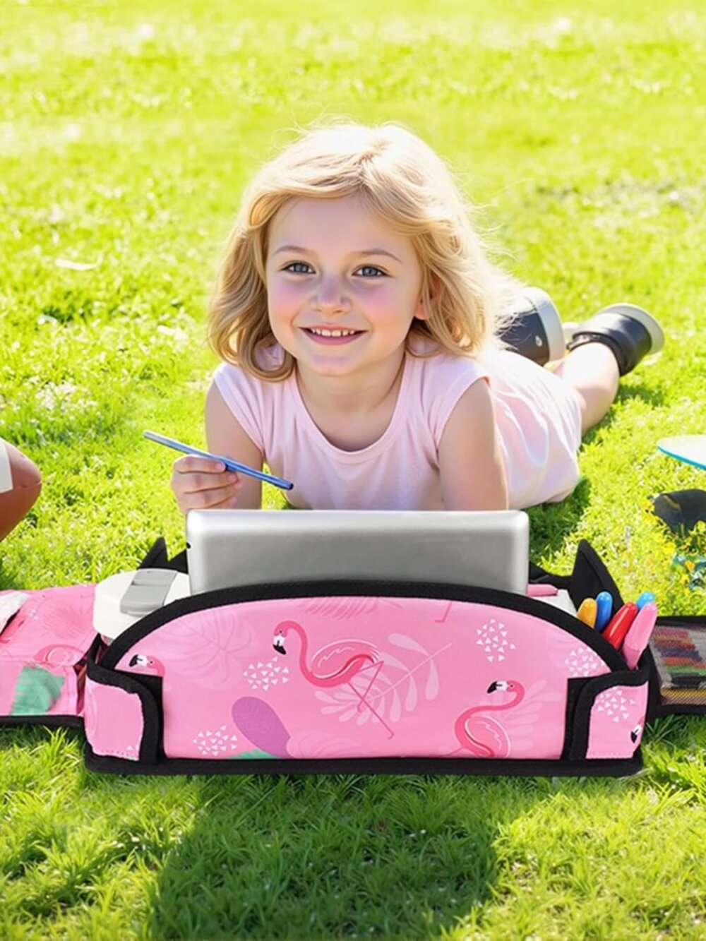 Kids Travel Tray, Car Seat Tray for kids Travel, Toddler Road Trip Essentials Wi - Picture 4 of 9